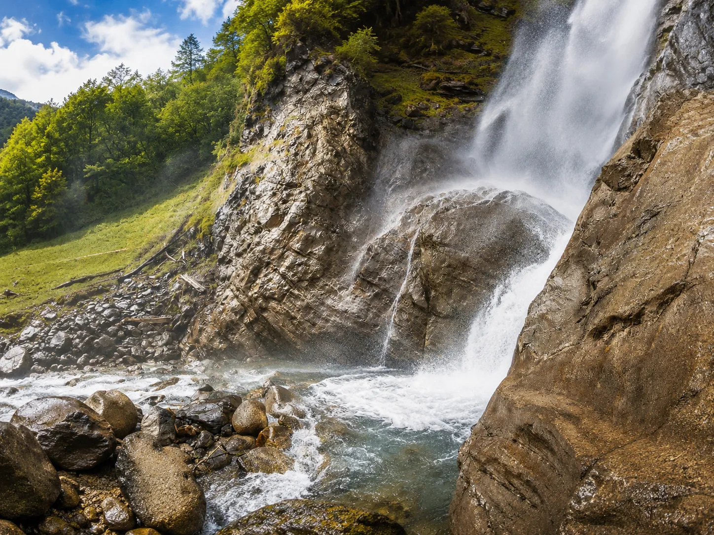 Partschinser Wasserfall in Südtirol